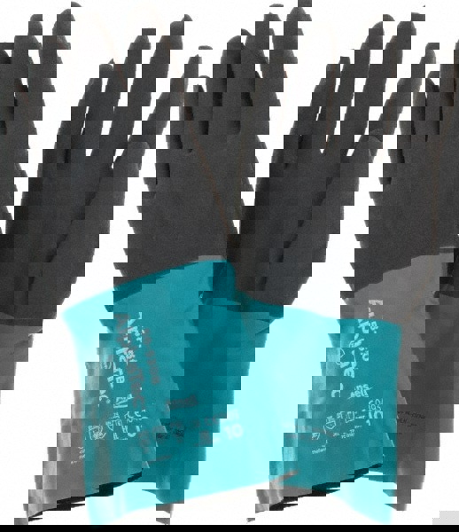 Series 58-530 Chemical Resistant Gloves: 13.00 Thick, Nitrile, Supported,